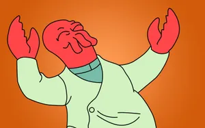 Happy Dr. Zoidberg Dancing Wallpaper