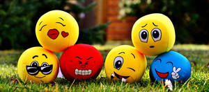 Happy Emoji Emotions Wallpaper