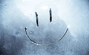 Happy Face Window Wallpaper