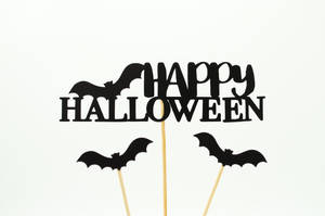 Happy Halloween Bat Sticks Wallpaper