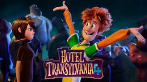 Happy Jonathan And Mavis From Hotel Transylvania Wallpaper