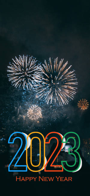 Happy New Year 2023 Fireworks Display Wallpaper