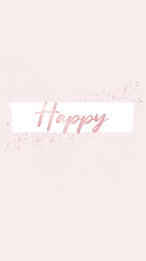 Happy Pastel Pink Background Wallpaper