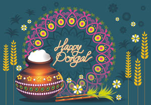 Happy Pongal Kolam Wallpaper