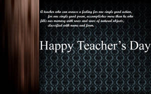 Happy Teachers' Day Good Action Wallpaper