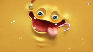 Happy Wacky Face Wallpaper