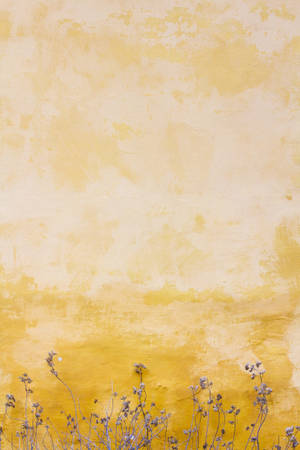 Happy Yellow Aesthetic Wall Wallpaper