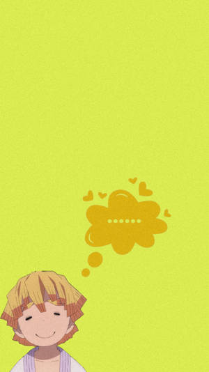 Happy Young Zenitsu Wallpaper