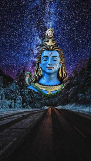 Har Har Mahadev Shiva Head Wallpaper