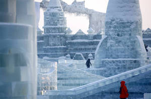 Harbin Frozen Castle Wallpaper
