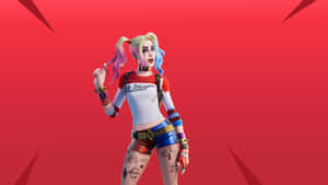 Harley Quinn Fortnite Manic Skin Wallpaper