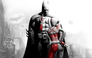 Harley Quinn In Arkham City - Hold Tight! Wallpaper