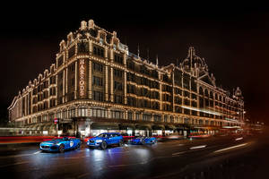 Harrods Cars Driving Wallpaper