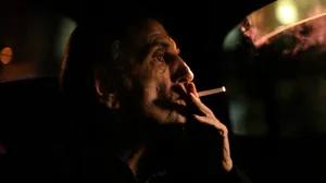 Harry Dean Stanton Smoking Cigarette Photography Wallpaper