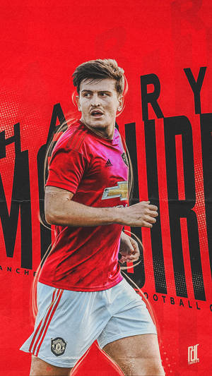 Harry Maguire Candid Running Shot Wallpaper