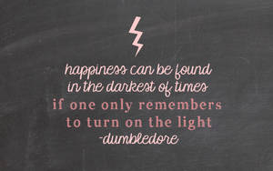 Harry Potter Aesthetic Dumbledore Quote Wallpaper