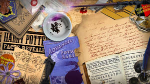 Harry Potter Aesthetic Potion Book Wallpaper