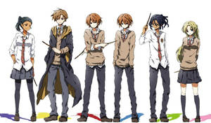 Harry Potter Anime Friends Wallpaper