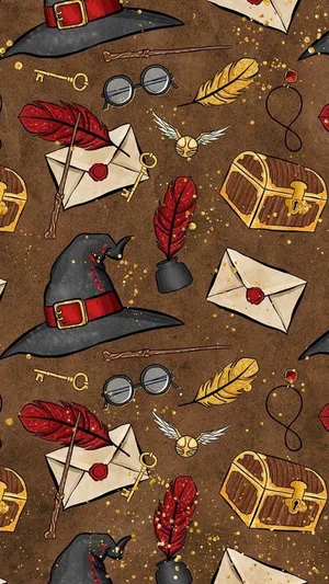 Harry Potter Halloween Cute Envelopes Wallpaper