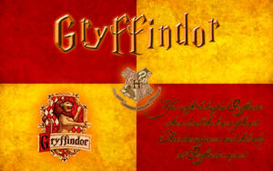 Harry Potter Houses Gryffindor Quote Wallpaper