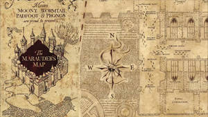 Harry Potter Marauder's Map Aesthetic Wallpaper
