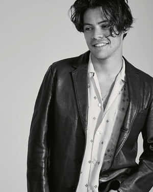 Harry Styles Black And White Photoshoot Wallpaper