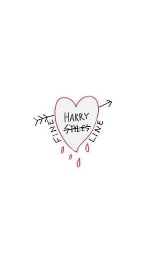 Harry Styles Fine Line Heart Arrow Wallpaper