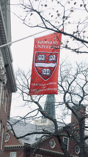 Harvard University Red Banner Wallpaper