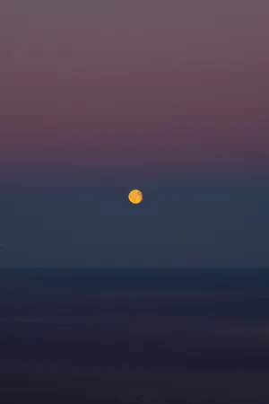 Harvest Moon In Galaxy Wallpaper