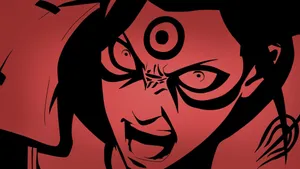 Hashirama Senju Black And Red Wallpaper