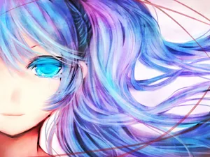 Hatsune Miku Closeup Wallpaper