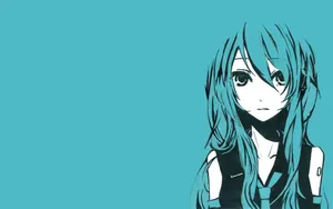 Hatsune Miku Vector Art Wallpaper