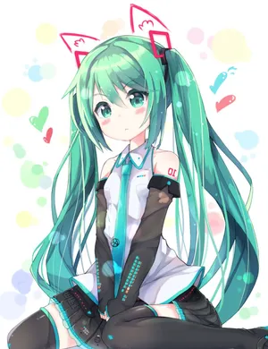 Hatsune Miku Virtual Idol Phone Wallpaper