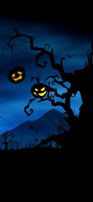 Haunted Forest Halloween Phone Wallpaper