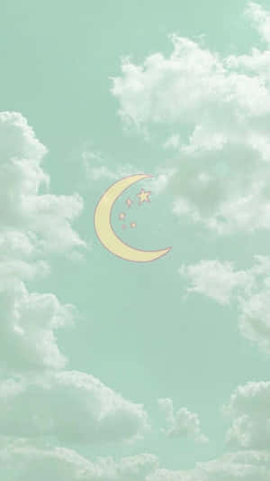 Have A Bright Day With The Pink And Green Aesthetic Wallpaper