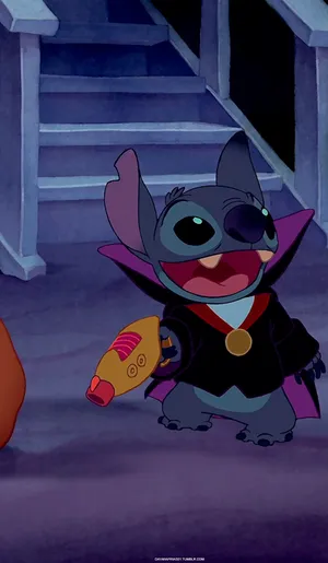 Have A Spooky Halloween With Lilo And Stitch! Wallpaper
