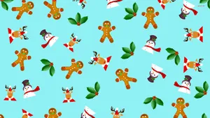 Have A Very Happy And Festive Christmas With This Awesome Christmas Pattern Wallpaper