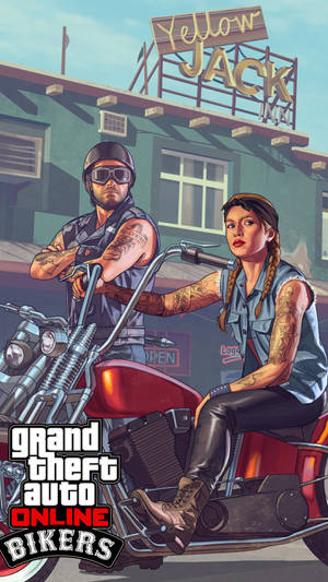 Have Fun With Gta 5 On Your Iphone Wallpaper