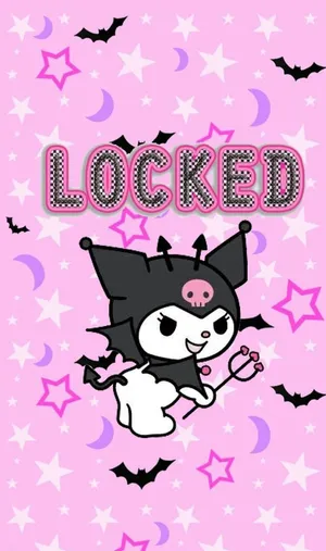 Have Fun With Kuromi's Adorable Iphone Wallpaper