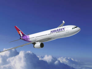 Hawaiian Airlines Plane Flying Wallpaper