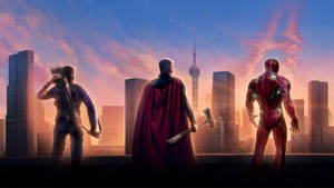 Hawkeye Thor Iron Man Wallpaper