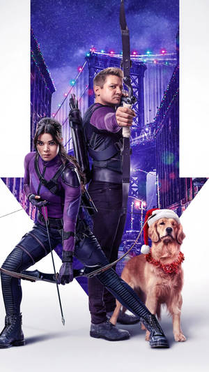 Hawkeye Tv Show Clint And Kate Wallpaper