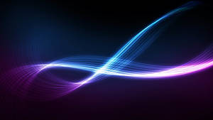 Hd Abstract Purple And Blue Glow Lines Wallpaper