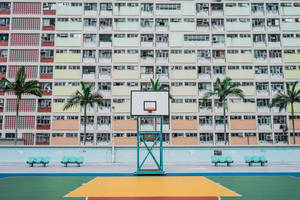 Hd Basketball Court In A Condominium Wallpaper