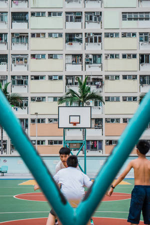 Hd Basketball In Condominium Wallpaper
