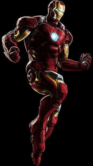 Hd Black Background Iron Man Superhero Wallpaper