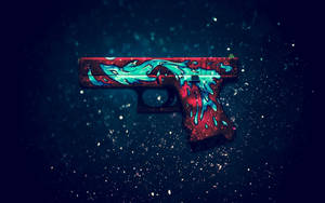 Hd Blue Aesthetic Pistol Csgo Wallpaper