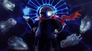 Hd Blue Sans Fan Art Wallpaper
