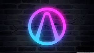 Hd Borderlands Neon Logo Wallpaper