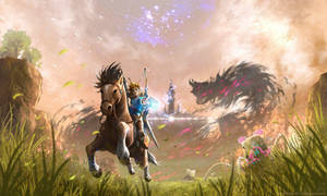 Hd Breath Of The Wild Link And His Horse Wallpaper